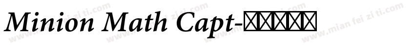 Minion Math Capt字体转换